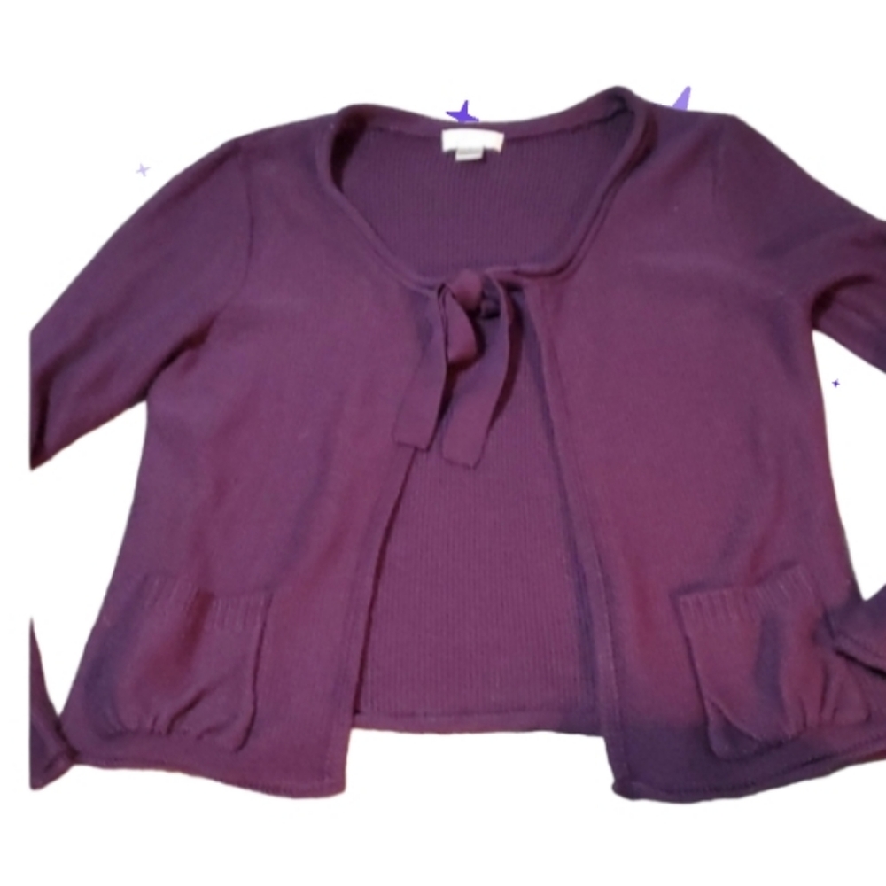 Purple tie Cardigan Christopher and banks medium